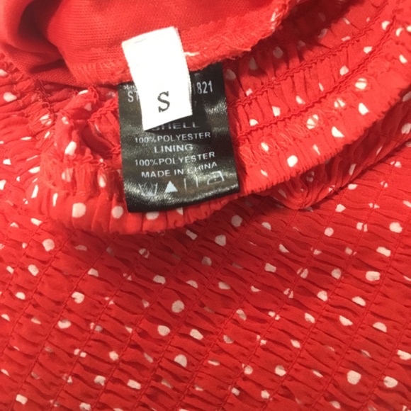 Ya Ya & co. crop top, small, red with white polka dots - Picture 8 of 9